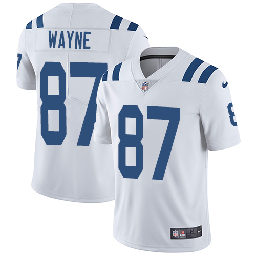 Nike Colts #87 Reggie Wayne White Men's Stitched NFL Vapor Untouchable Limited Jersey - Click Image to Close